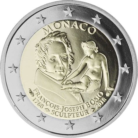 2 Euros Conmemorativos Monaco 2018 Bosio Moneda Proof Romacoins