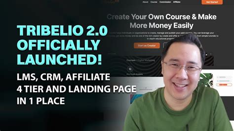 Tribelio Resmi Launch Lms Crm Affiliate Tier Dan Landing Page