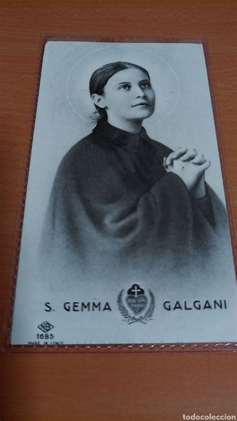 Estampa Religiosa Santa Gemma Galgani Plastifi Comprar Postales