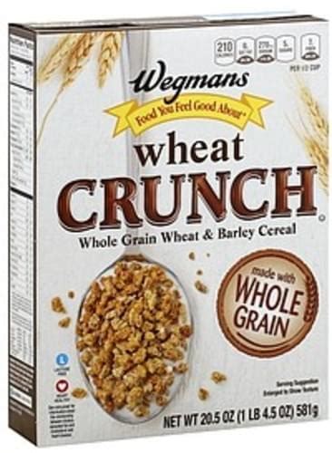 Wegmans Wheat Crunch Cereal 205 Oz Nutrition Information Innit