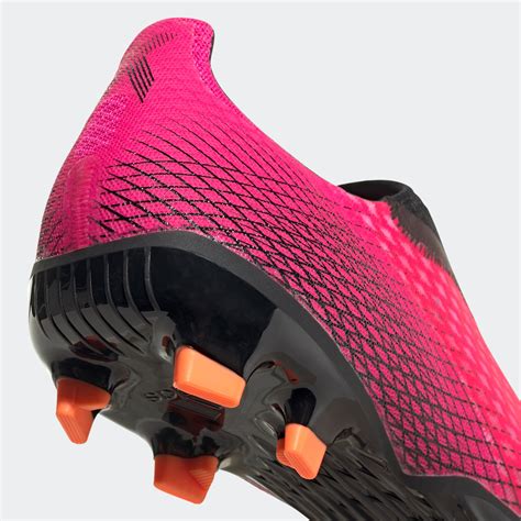 X Ghosted 3 Laceless Fg Cleats Shock Pink Mens Nikys Sports