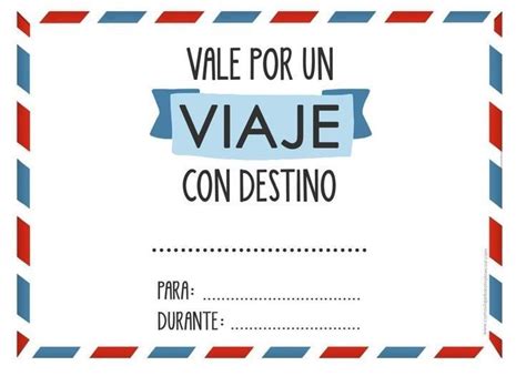 Pin De Marina En Navidad Vales Regalo Imprimible Vale Por Un Viaje