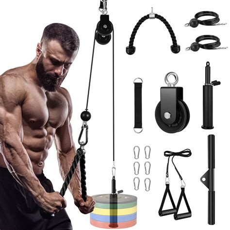 Buy Fitness Cable Pulley System Gym At Home Cable Machine Exercise