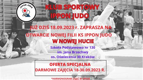 Ippon Judo Startujemy Z Now Fili Klubow W Nowej Hucie