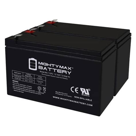 Mighty Max Battery 12v 7ah F2 Replacement Battery For Cyberpower 1500 Avr 2 Pack Max3974935