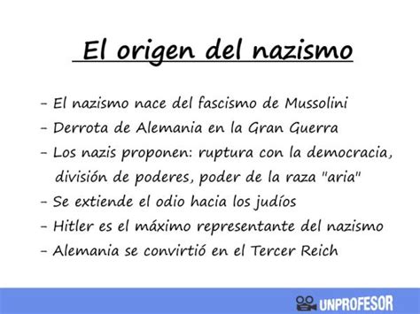 Descubre cuál fue el origen del nazismo RESUMEN CORTO