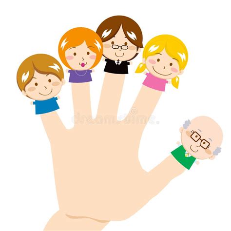 Finger Family stock vector. Illustration of middle, cute - 18747506