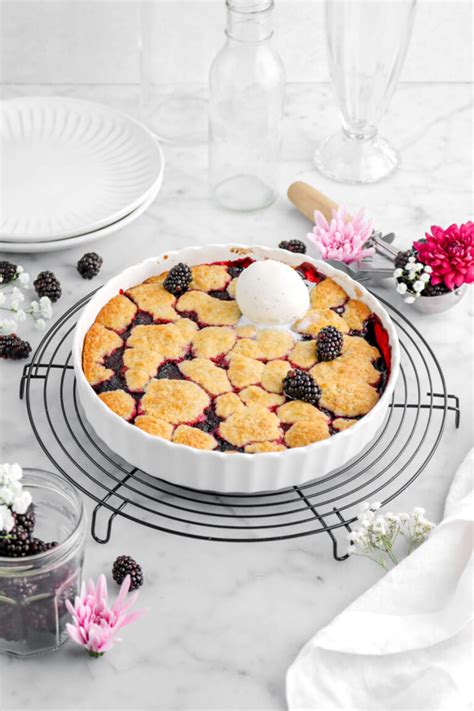 Old Fashioned Blackberry Cobbler Bakers Table