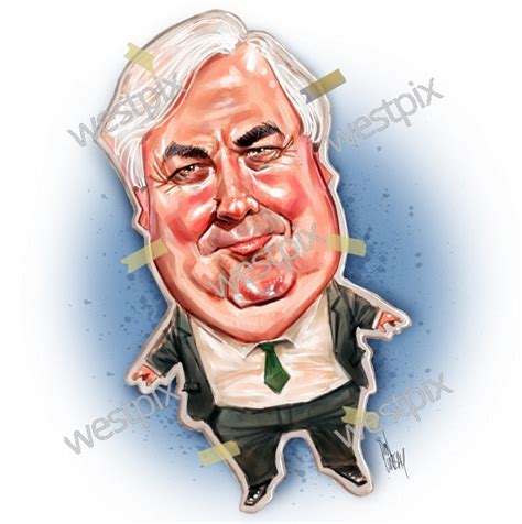Cardboard Cut Out Clive Palmer Illustration Westpix