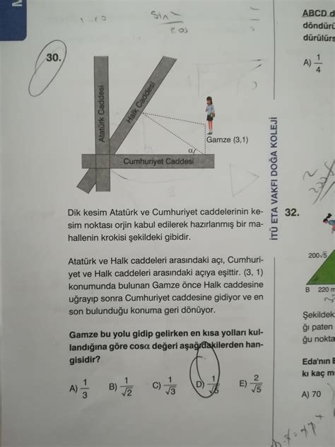 Analitik Geometri Sorusu Eodev