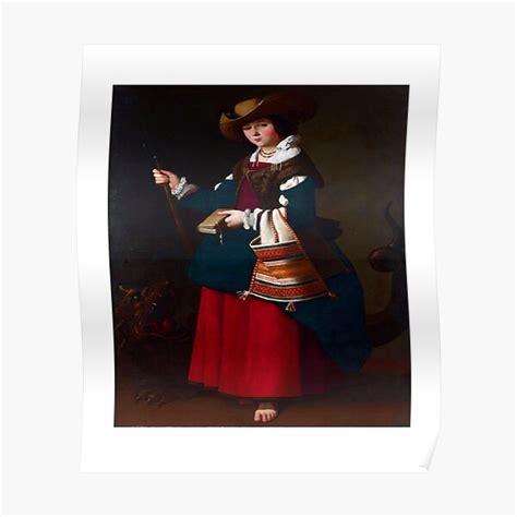 Francisco De Zurbar N Saint Margaret Of Antioch Poster By Fine