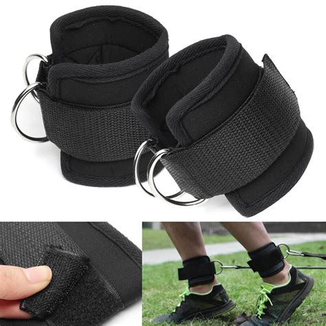 Buy 1 Pair Resistance Bands D Ring Ankle Straps Crossfit Ankle Cuffs Strap