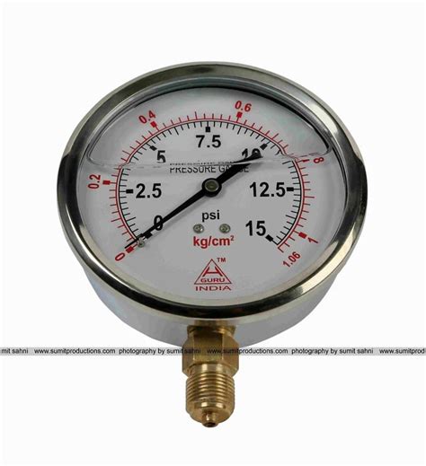 4 Inch 100 Mm H Guru Glycerin Filled Pressure Gauge At Best Price In