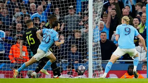 Man City 4 0 Real Madrid Agg 5 1 Bernardo Silva Scores Two As