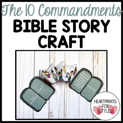 The 10 Commandments Bible Craft Hands-on Booklet Sunday - Etsy