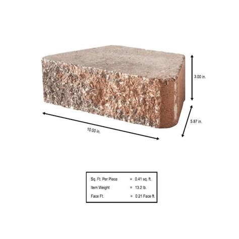 Retaining Wall Blocks Dimensions