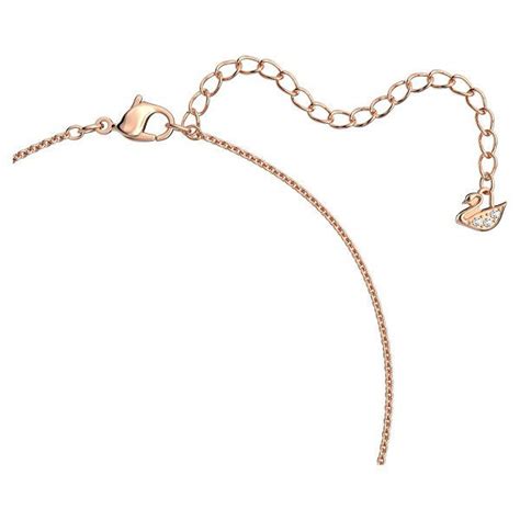 Swarovski Smykke Lovely Necklace Heart White Rose Gold Tone Plated