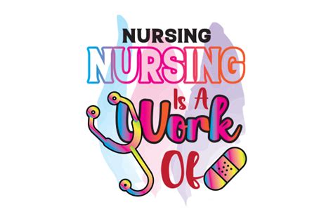 Nursing Is A Work Of Sublimation Design Graphic By Creative Design · Creative Fabrica