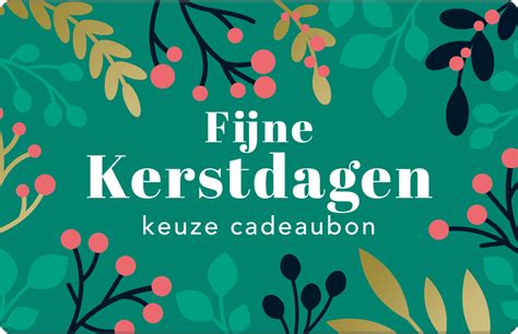 De Fijne Kerstdagen Keuze Cadeaubon Bestel Nu Op Cadeaubon Be