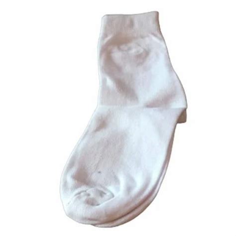 Unisex Plain White School Uniform Socks, Low Cut, Summer at Rs 25/pair ...