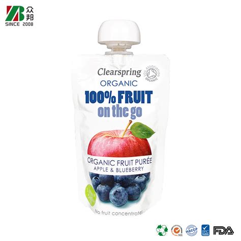 Standing Spout Pouch Juice Packaging Bag With Spout Customize Printing