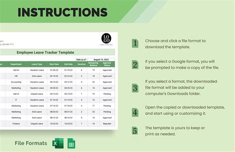 Leave Tracker Template Prntbl Concejomunicipaldechinu Gov Co