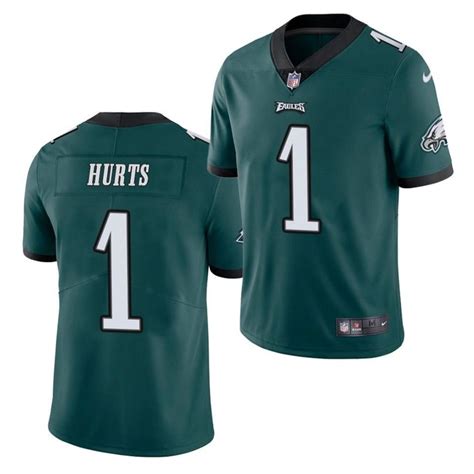 Philadelphia Eagles 1 Jalen Hurts Limited Midnight Green Jersey