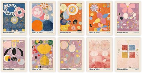 Hilma Af Klint Arte Abstracto 10 Impresiones Artísticas Estéticas Y