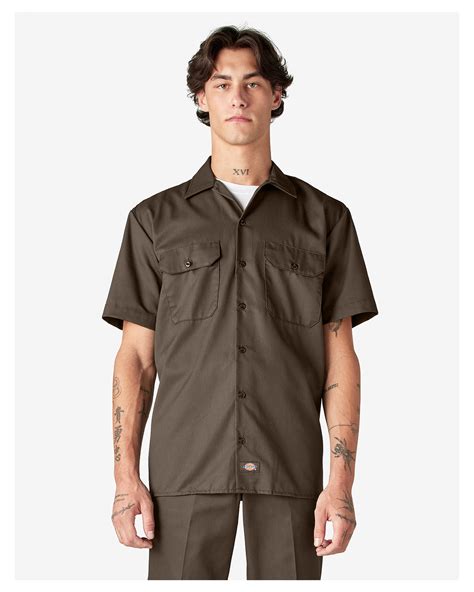 Dickies Mens Short Sleeve Work Shirt Alphabroder