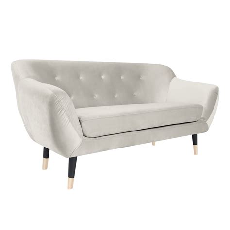 Kremowa Sofa Z Czarnymi Nogami Mazzini Sofas Amelie Cm Bonami