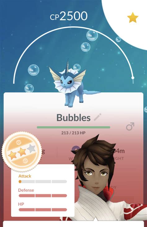 My Ul Vaporeon With Water Gun And Hydro Pump Rpokemongoivs