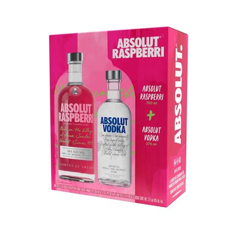 Vodka Absolut Raspberri 750 Ml Absolut 375 Ml Sampieri Vinos Y