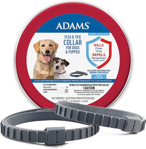 ADAMS Flea & Tick Collar for Dogs & Puppies, 2 Collars (12-mos. supply) - Chewy.com