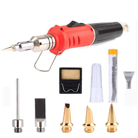 In Professional Butane Gas Soldering Iron Kit Cordless Welding