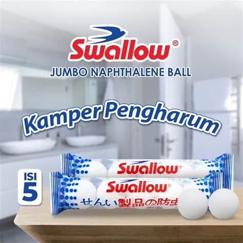 Jual Swallow Jumbo Naphthalene Ball Kamper Pengharum Kamper Toilet