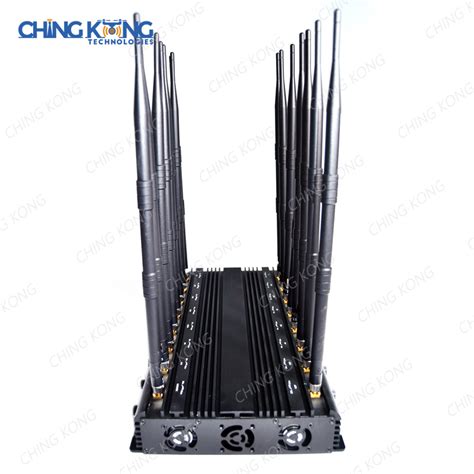 16 Antenna GPS Wi Fi GSM 4G 5g Mobile Signal Jammer Interference Up To