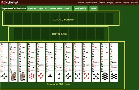 Triple Freecell Solitaire Play Online Free Solitaired