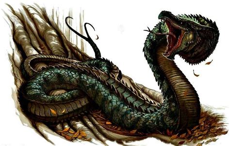 Basilisk Mythical Creatures Art