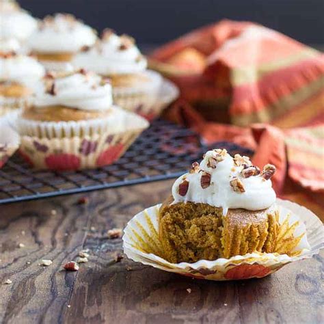 Easy Pumpkin Spice Cupcakes The Blond Cook