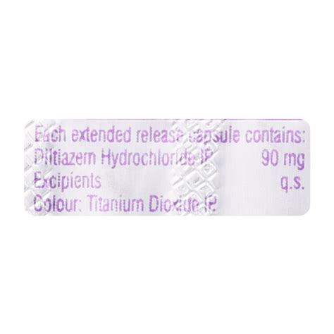 Angizem Cd Mg Capsule S Price Uses Side Effects Netmeds