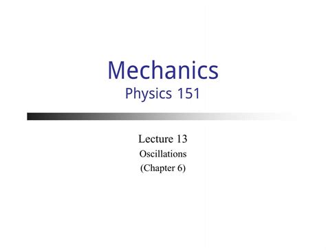 Forced Oscillations