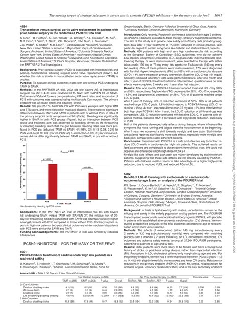 Pdf 5002benefit Of Ldl C Lowering With Evolocumab On Cardiovascular