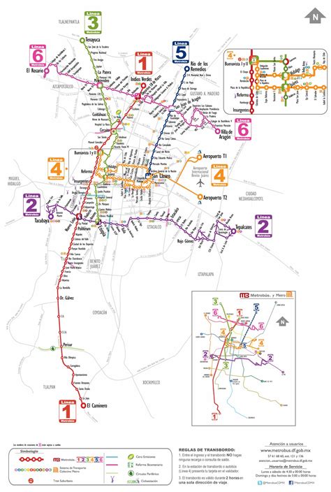 Metrobús Ciudad De México Mapa Principal Del Sistema