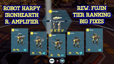 War Robots Testserver New Content Robot Harpy Drone Ironheart