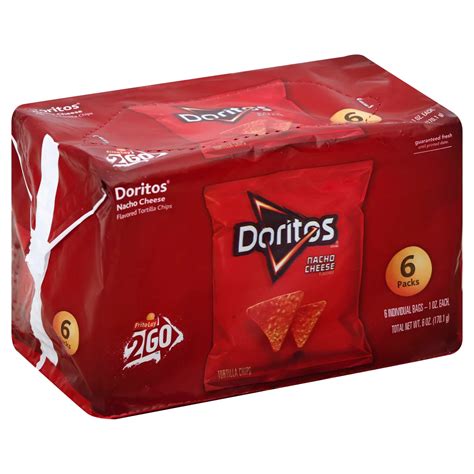 Doritos Nacho Cheese Flavored Tortilla Chips Multi Pack Shop Chips At