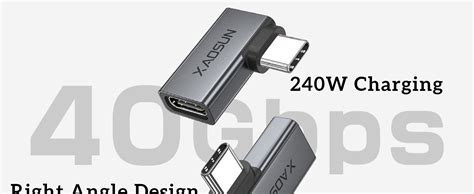 Amazon Xaosun Degree Usb C Adapter Right Angle Usb C Male To