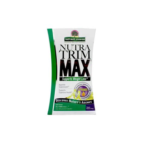 Natures Answer Nutra Trim Max Vegetarian Capsule S Vivapharmacy