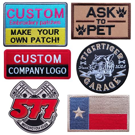 Custom Embroidery Patches Personalized Morale Patches Any Size Or Logo Can Be Customized Hook