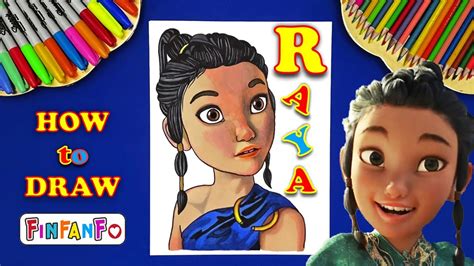 How To Draw Raya And The Last Dragon I Draw Raya I Art Vlog Youtube