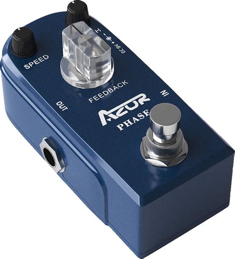 Azor Phaser Pedal Analog Guitar Effect Pedal Pure Processor For Electric Guitar And